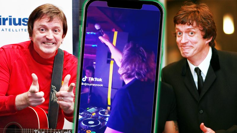 The Red Wiggle, Murray Cook, is now a DJ who spins Wiggle tunes on the d-floor